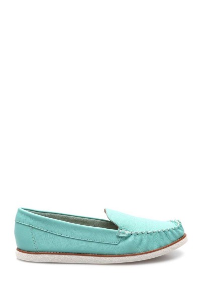 Zapato Mocasín Cocido Cuero Acqua
